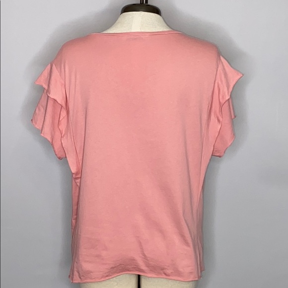 Zara Trafaluc Raw Edge Short Sleeve T Shir… - Picture 2 of 3